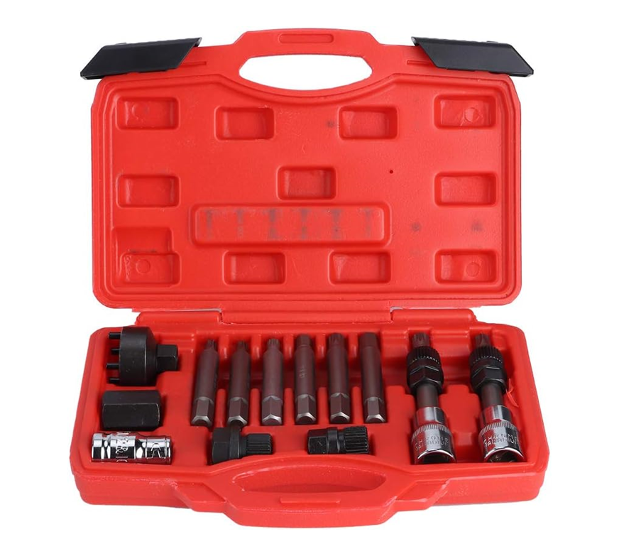13pcs Alternator Freewheel Pulley Removal Set