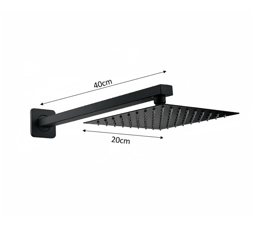 8" Square Shower Head & Arm Set