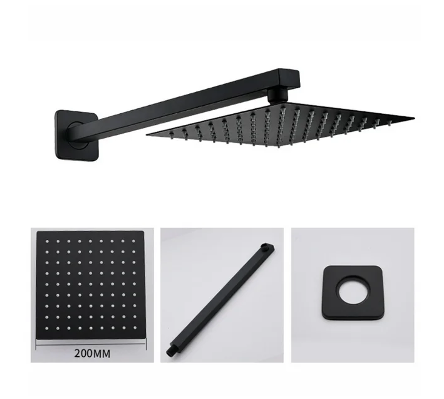 8" Square Shower Head & Arm Set