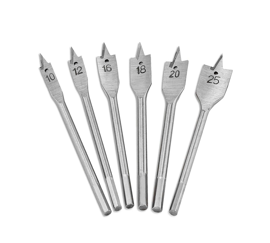 Flat Wood Spade Bit Set (6pcs/13pcs)