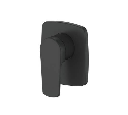 Single Lever Square Shower Mixer - Black