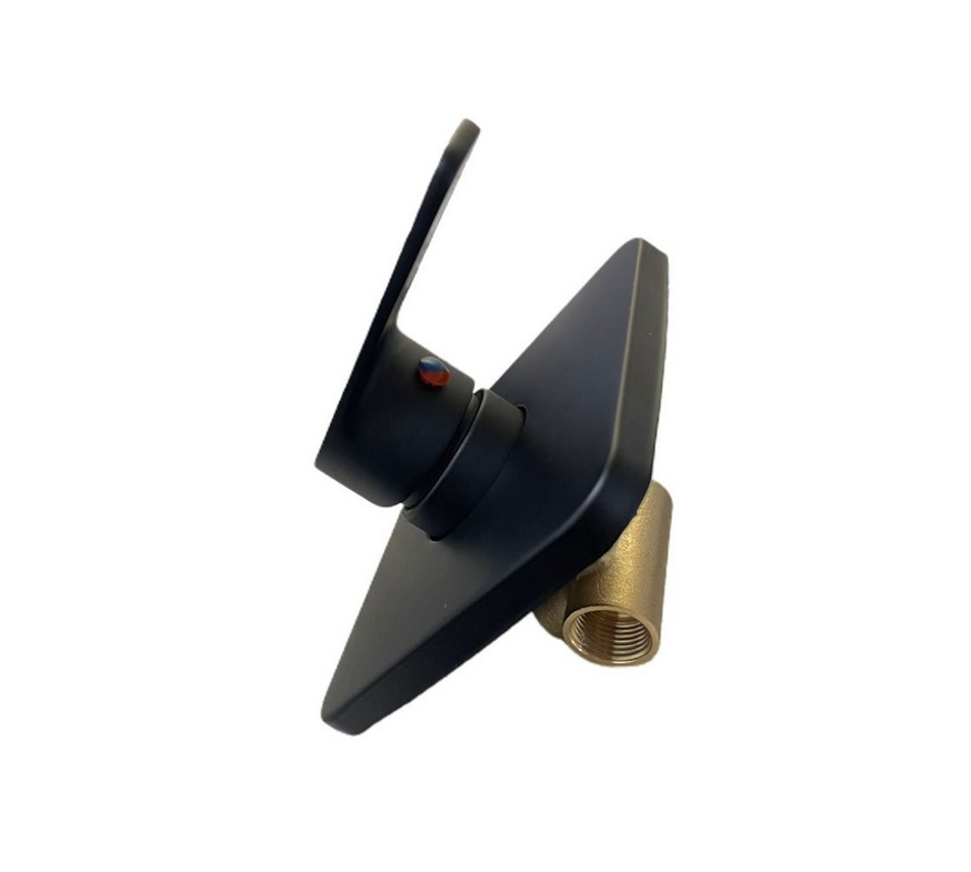 Single Lever Square Shower Mixer - Black
