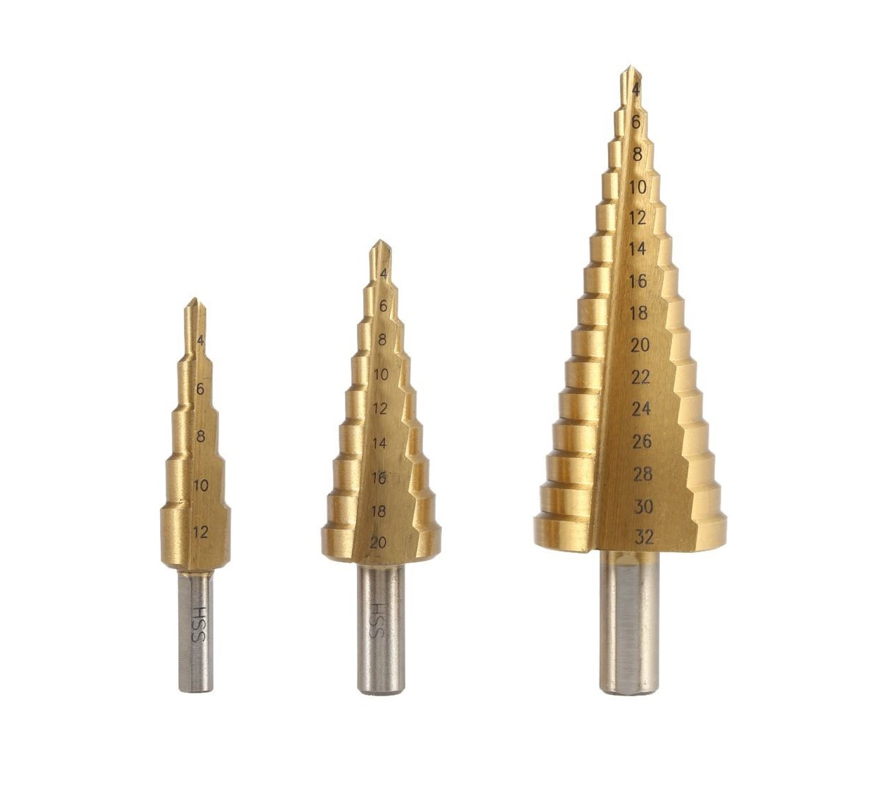 HSS Step Drill Bit Set (3pcs)