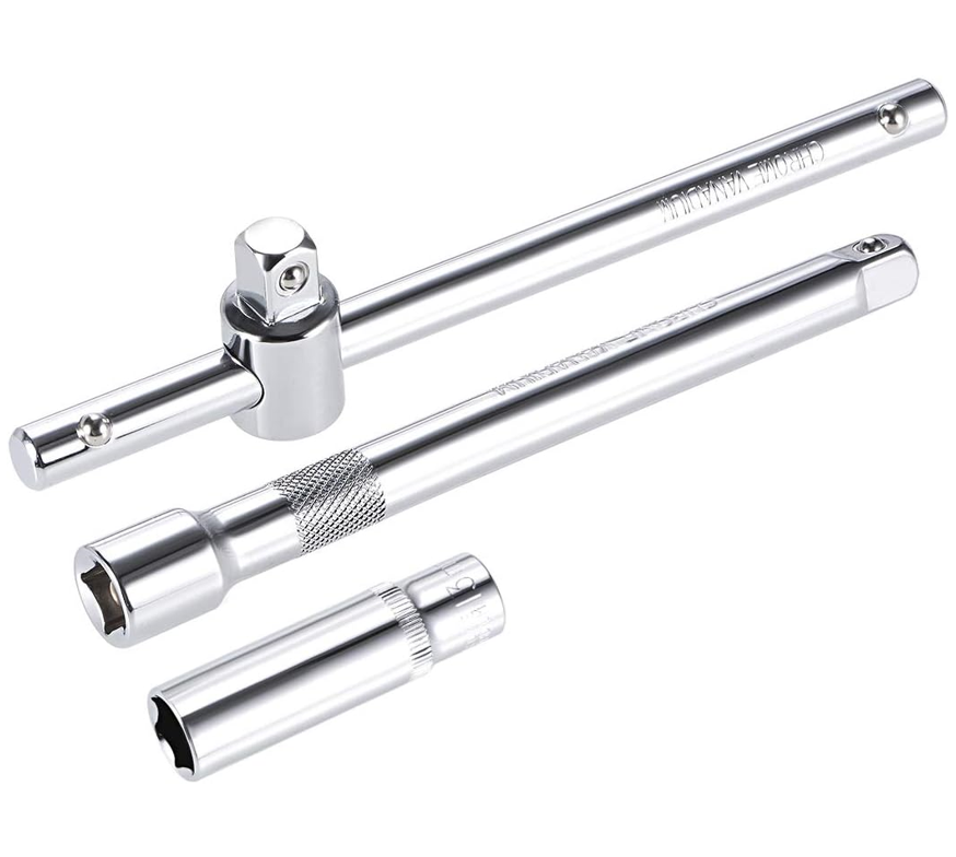 3pcs Sliding T Bar Extension Set 1/2"