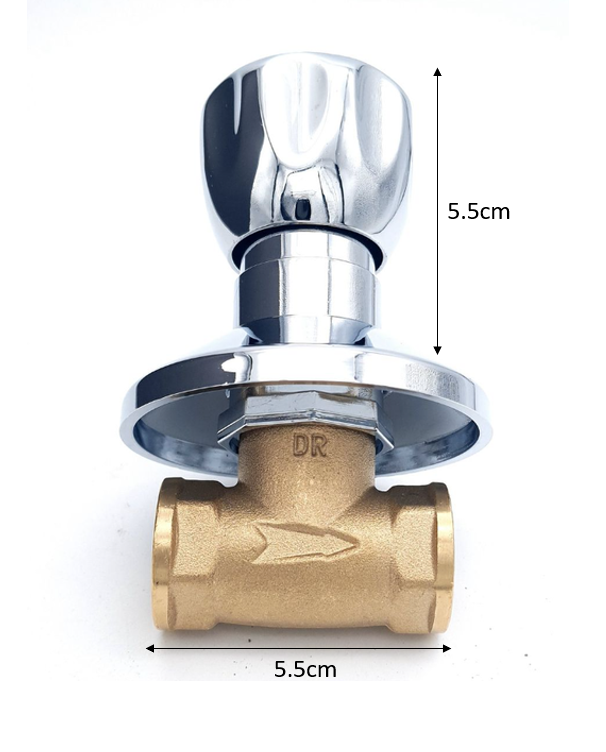 Hot & Cold Concealed Stop Valve 1/2"