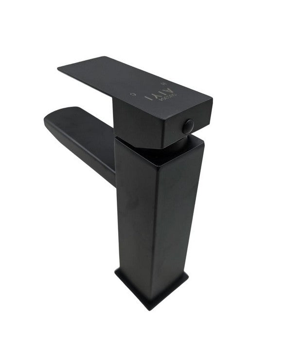 Square Basin Mixer (Silver / Matt Black)