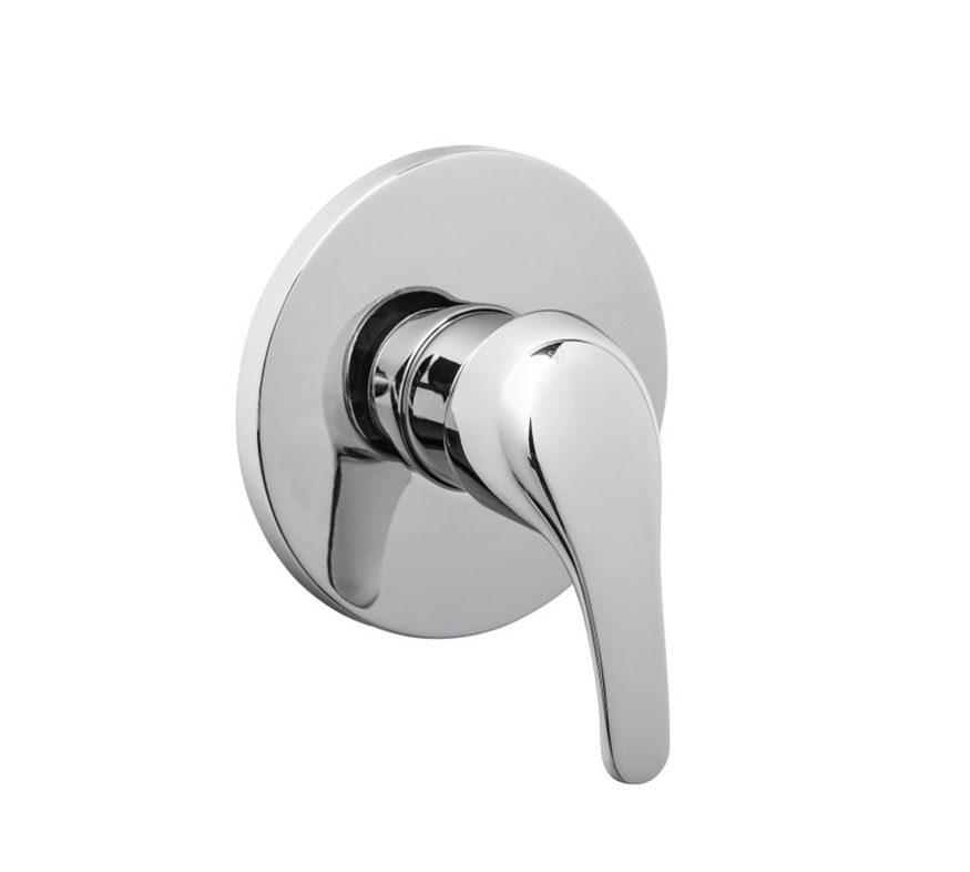Single Lever Round Shower Mixer - Silver