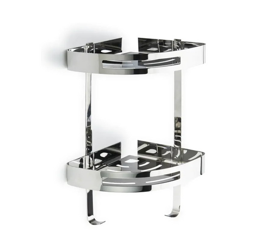 Stainless Steel Double Tier Shower Caddy