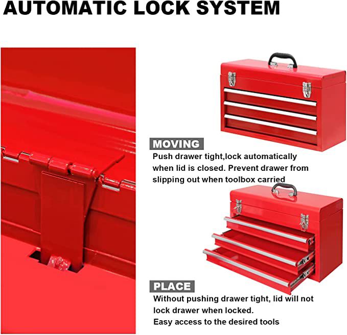 4 Drawers Multi-Functional Tool Box