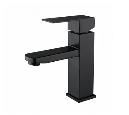 Square Basin Mixer (Silver / Matt Black)