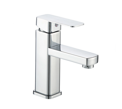 Square Basin Mixer (Silver / Matt Black)