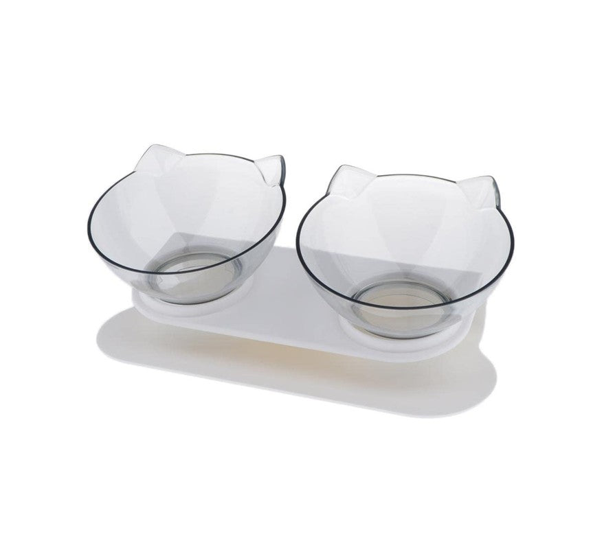 Elevated Cat Feeding Bowls with Stand