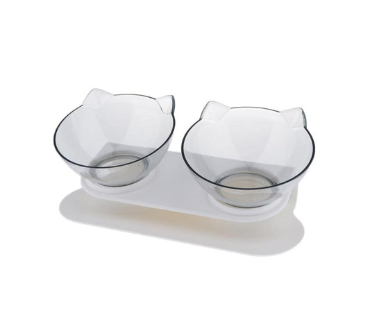 Elevated Cat Feeding Bowls with Stand