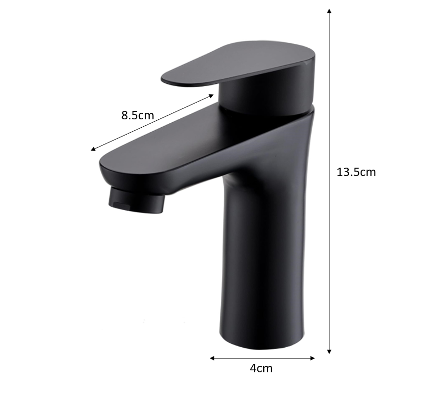 Round Basin Mixer - Black