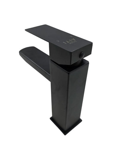 Square Basin Mixer (Silver / Matt Black)