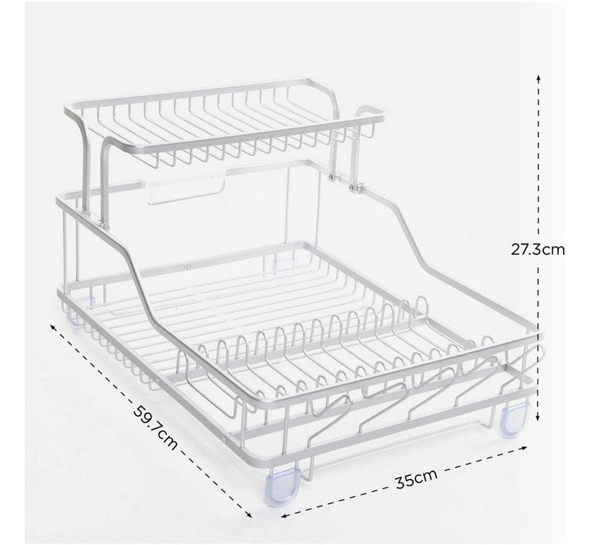 2 Tier Kitchen Dish Drying Rack