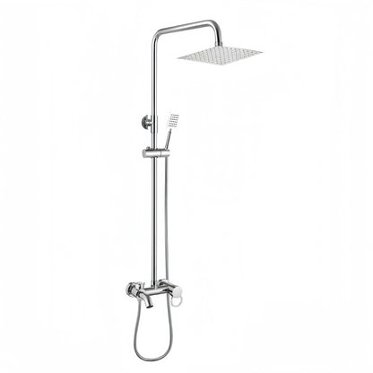 Stainless Steel Adjustable Full Shower Unit Set (Round / Square)