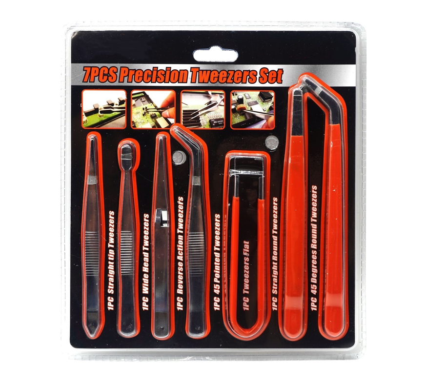 7pcs Precision Tweezers Set